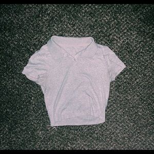 American eagle cropped polo size medium
